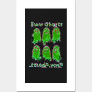 Eww green ghosts Posters and Art